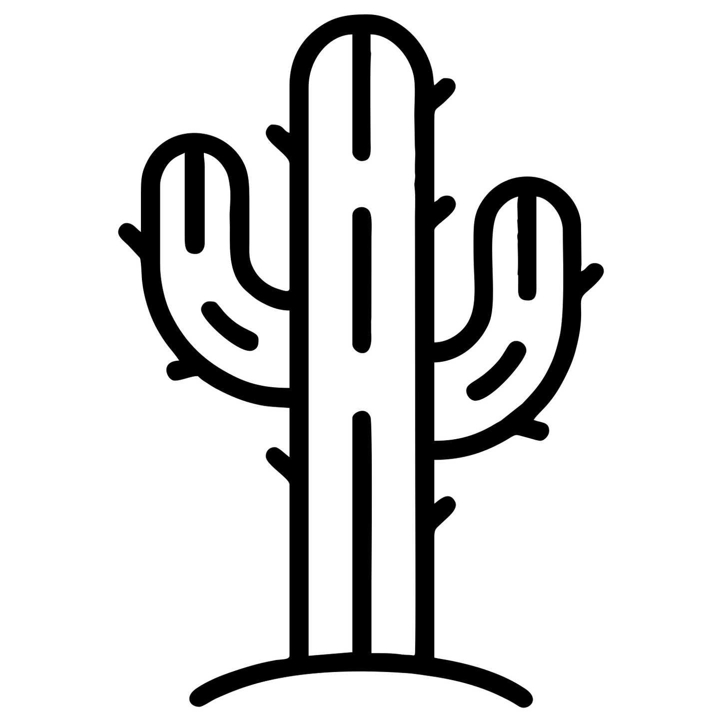 Desert Cactus Sketch - Digital File - XCS Friendly Digital My Custom Designs PNG