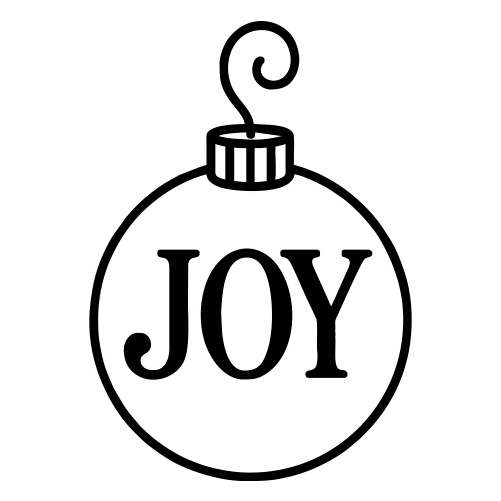 Globe Ornament with “JOY” Inside - Digital FIle - XCS Friendly Digital My Custom Designs PDF