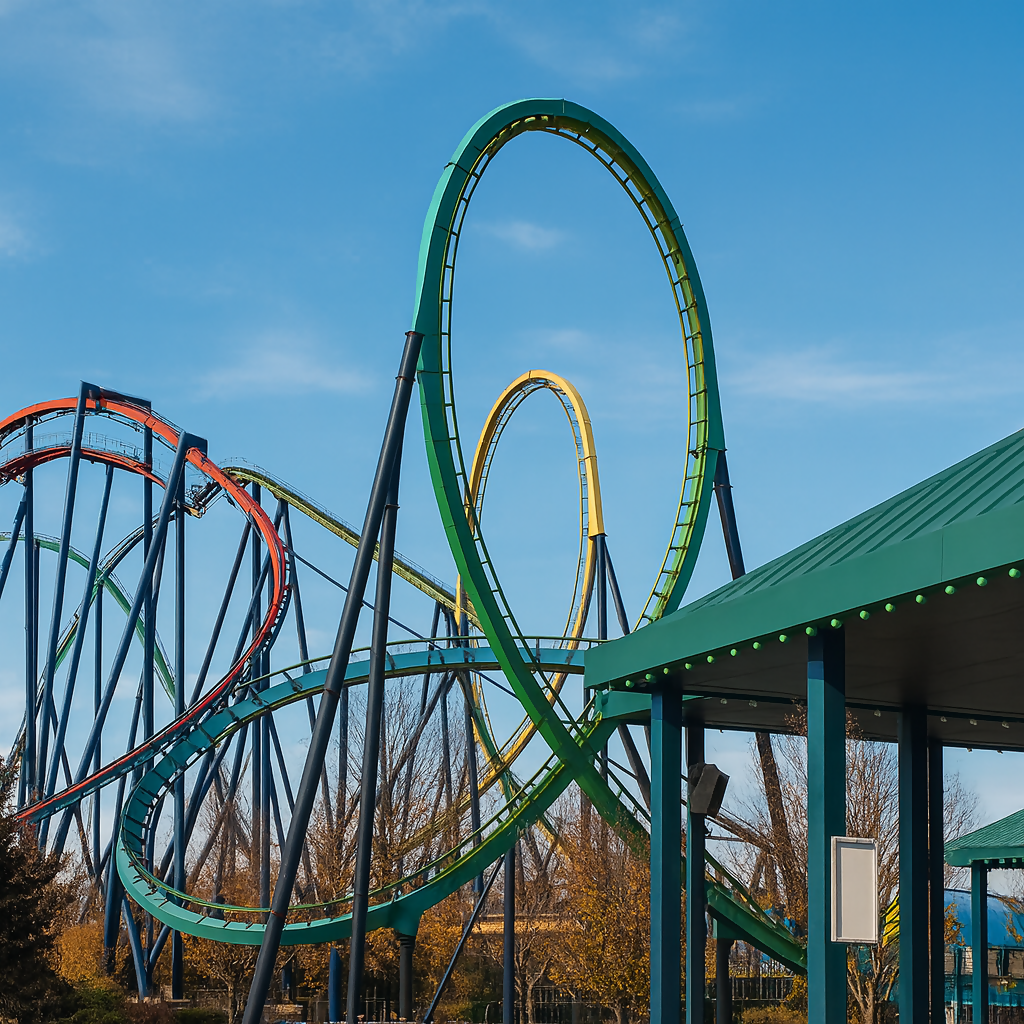 Green Lantern - Six Flags Great Adventure - New Jersey United States - Rendered - Digital File Digital My Custom Designs PDF