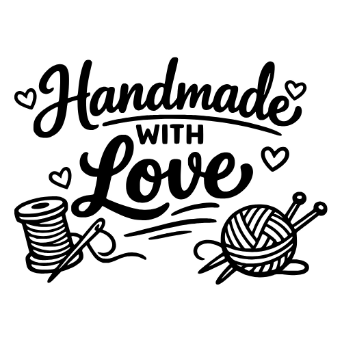Handmade with Love Sketch - Vector Graphics - Digital File Digital My Custom Designs PDF