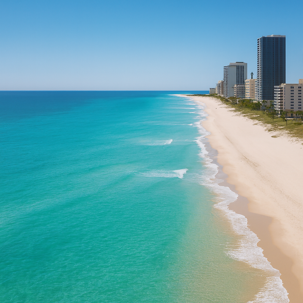 Gulf Shores Public Beach - Alabama United States - Rendered - Digital File Digital My Custom Designs PDF