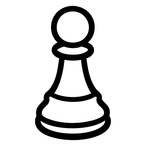 Pawn Piece Silhouette - Digital File - XCS Friendly Digital My Custom Designs PDF