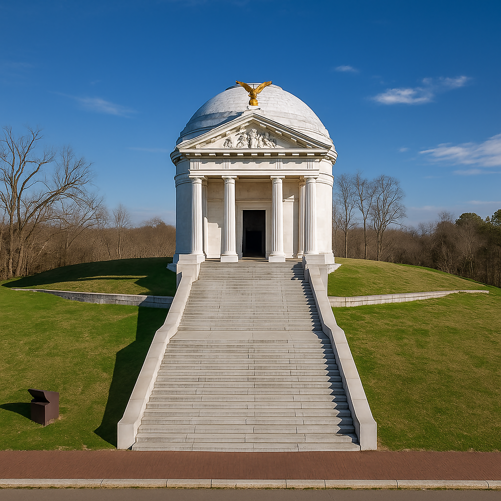 Illinois State Memorial - Vicksburg National Military Park - Mississippi United States - Rendered - Digital File Digital My Custom Designs PDF