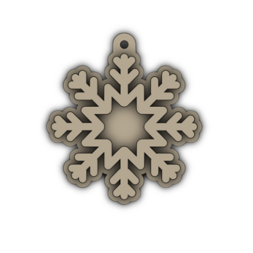 Snowflake Layered Ornament - Digital File Digital My Custom Designs SVG
