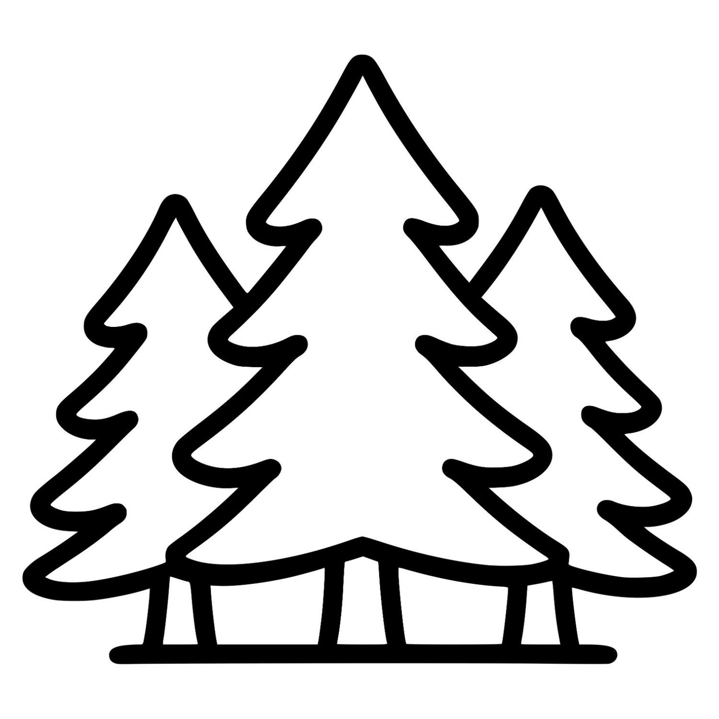 Forest Tree Bundle - Digital File - XCS Friendly Digital My Custom Designs PNG