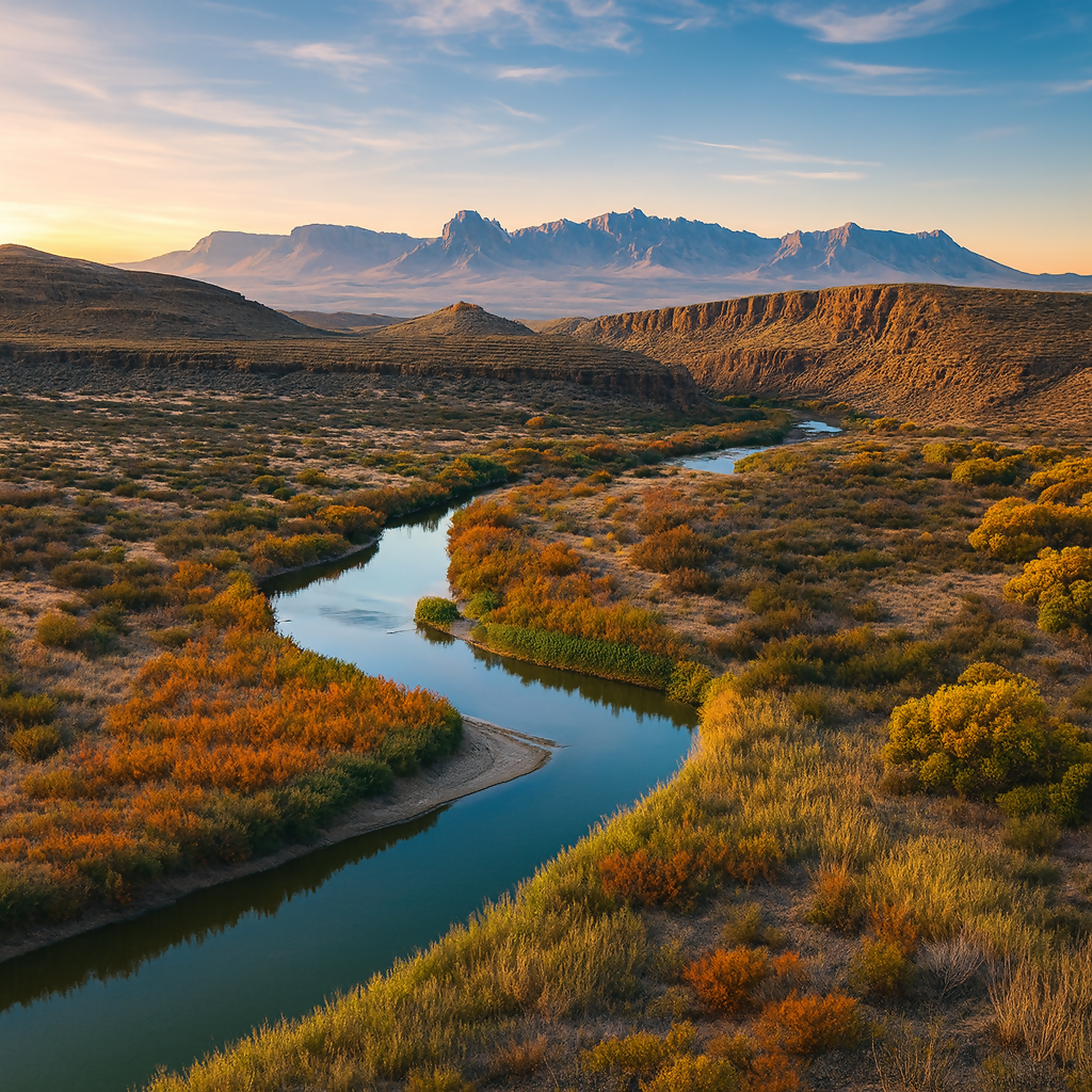 Rio Grande - Big Bend National Park - Texas United States - Rendered - Digital File Digital My Custom Designs PDF