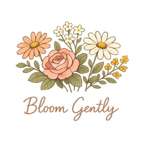 Bloom Gently - Art & Aesthetics - T Shirt Designs - Digital File Digital My Custom Designs 300 DPI PNG