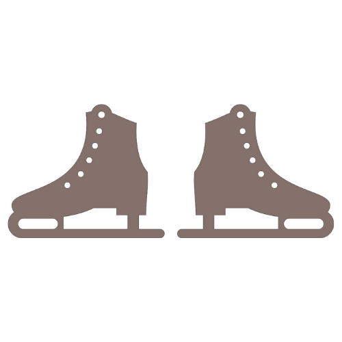 Ice Skate Earrings - Digital File Digital My Custom Designs SVG