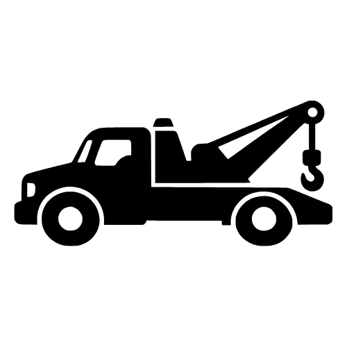 Tow Truck Silhouette - Vector Graphics - Digital File Digital My Custom Designs PDF
