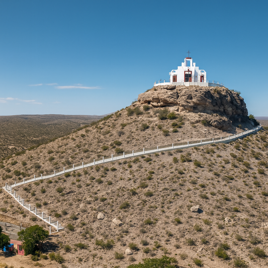 Santo Madero Church (Church of the Santo Madero) - Parras de la Fuente - Coahuila Mexico - Rendered - Digital File Digital My Custom Designs PDF