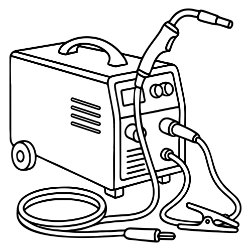 Welding Machine Outline - Digital file - XCS Friendly Digital My Custom Designs PDF
