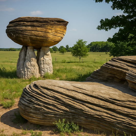 Mushroom Rock State Park - Kansas United States - Rendered - Digital File Digital My Custom Designs PDF
