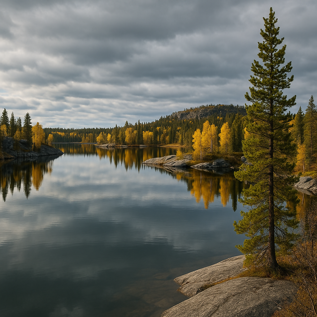 Vee Lake - Northwest Territories Canada - Rendered - Digital File Digital My Custom Designs PDF