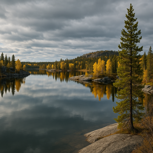 Vee Lake - Northwest Territories Canada - Rendered - Digital File Digital My Custom Designs PDF