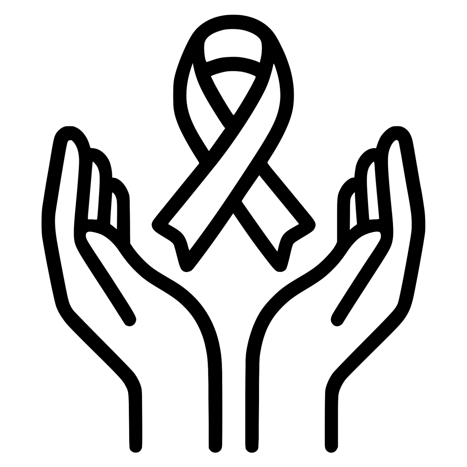 Healing Hands With Ribbon - Digital File - XCS Friendly Digital My Custom Designs PNG