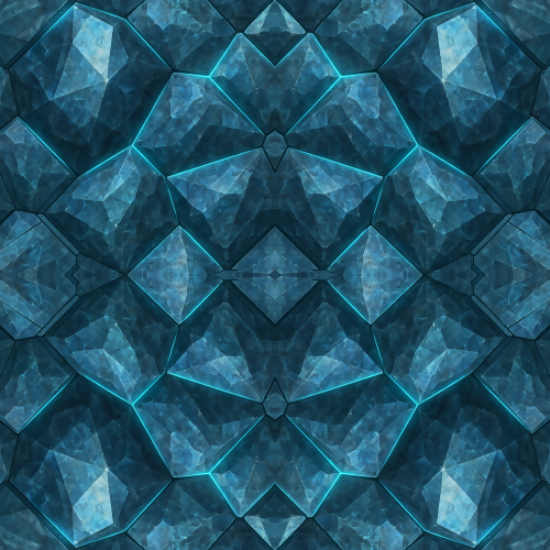 Futuristic and Sci-Fi - Crystal Spaceship Hull Textures With Glowing Seams - Pattern - Digital File Digital My Custom Designs PDF