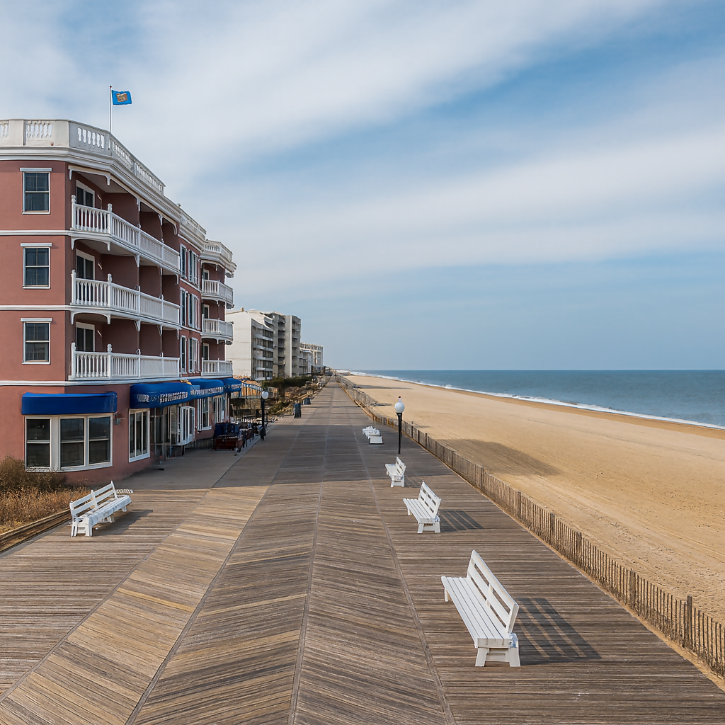 Rehoboth Beach Boardwalk - Delaware United States - Rendered - Digital File Digital My Custom Designs PDF