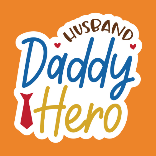 Husband Daddy Hero - Stickers - Digital File Digital My Custom Designs ZIP File