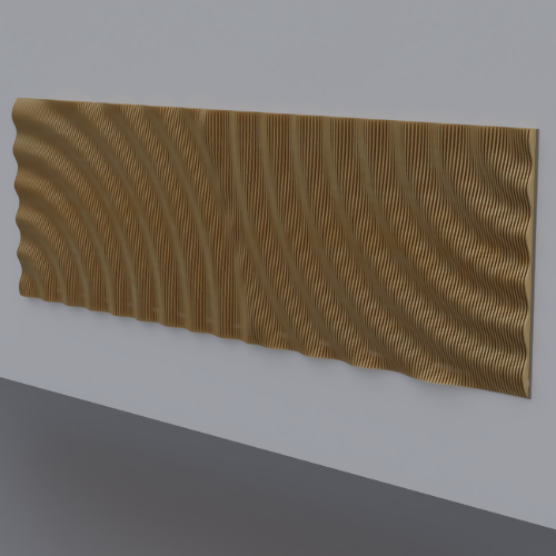 Colliding Waves - Ripple Wall Designs - Digital File Digital My Custom Designs ZIP File - 3DM - DWG - DXF