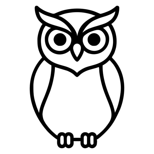 Owl Silhouette - Digital File - XCS Friendly Digital My Custom Designs PNG