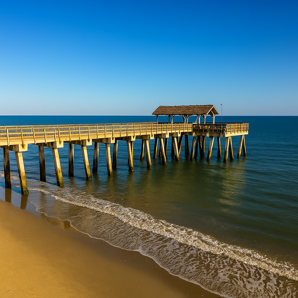 Tybee Island Pier and Pavilion -Tybee Island - Georgia United States - Rendered - Digital File Digital My Custom Designs PDF
