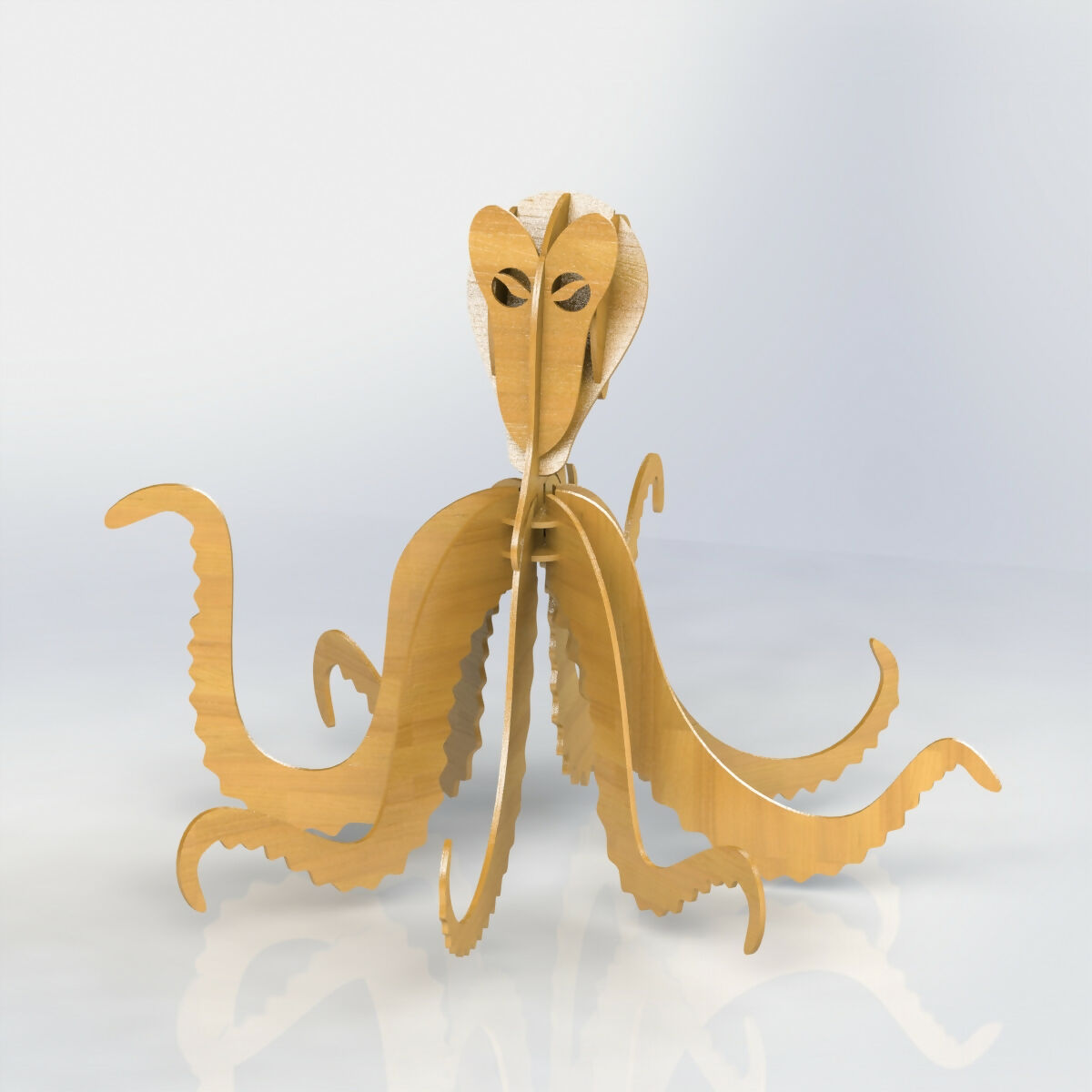 Octopus - Layered Puzzle Project - Laser Cut Zip File - Digital File Digital My Custom Designs