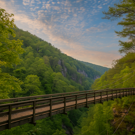 Tallulah Gorge State Park - Georgia United States - Rendered - Digital File Digital My Custom Designs PDF