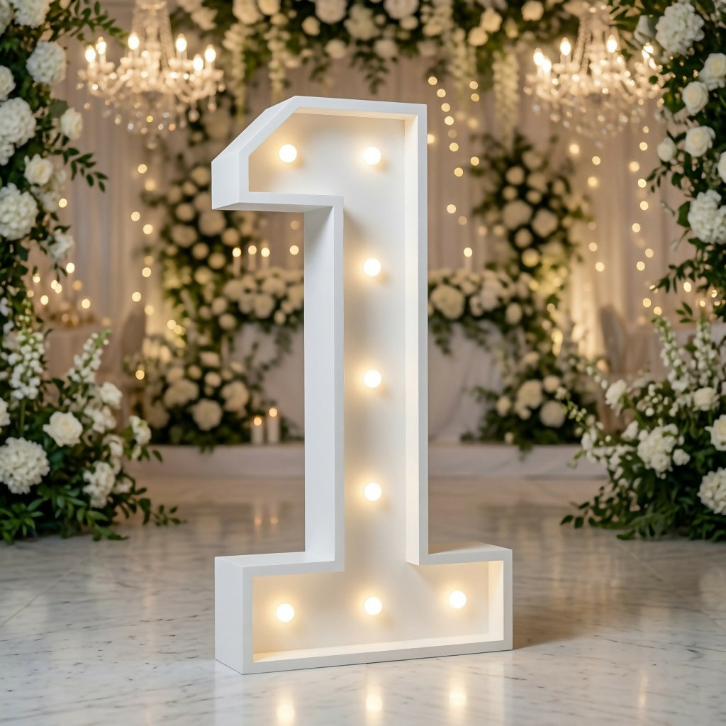 #1 Marquee Number Templates - 3D Projects - Digital File - My Custom Designs - ZIP File - Digital