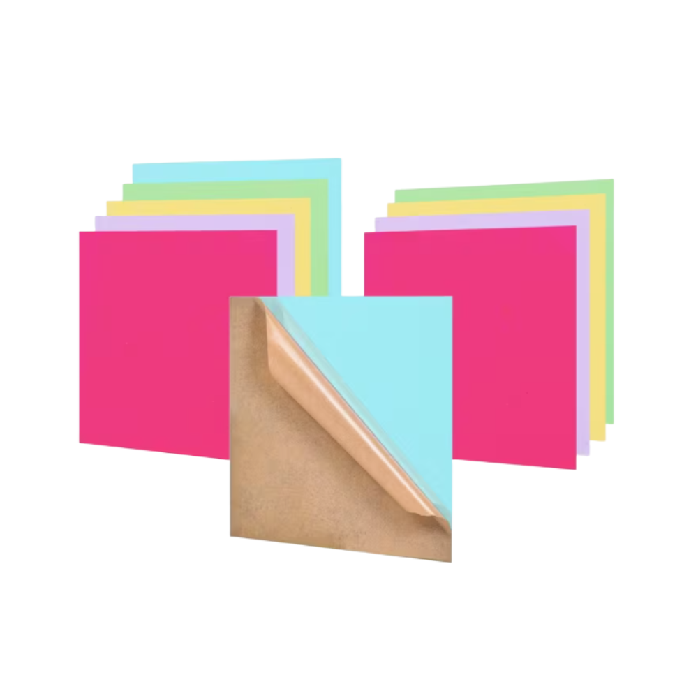 Easter Colors 10pcs Set of 5-Color Laser-Cut Acrylic Sheets 7x7" My Custom Designs