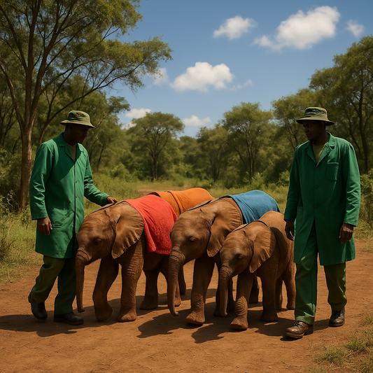 Elephant Orphanage - Nairobi Kenya - Africa - Rendered - Digital File Digital My Custom Designs PDF