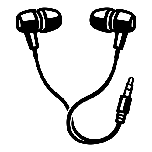 Wired Earphones - Vector Graphics - Digital File Digital My Custom Designs PDF