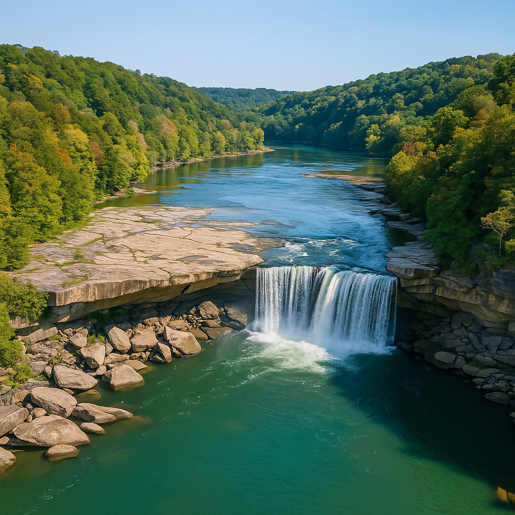 Cumberland Falls - Cumberland Falls State Resort Park - Kentucky United States - Rendered - Digital File Digital My Custom Designs PDF