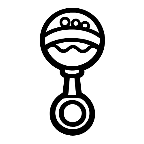 Rattle Outline - Digital File - XCS Friendly