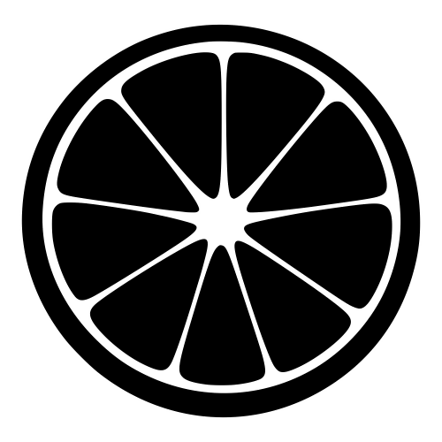 Orange Slice Silhouette - Digital File - XCS Friendly