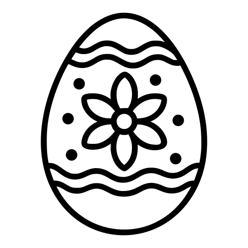 Decorated Egg Sketch - Digital File - XCS Friendly Digital My Custom Designs PDF
