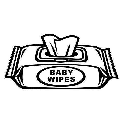 Baby Wipes Pack - Vector Graphics - Digital File Digital My Custom Designs PDF