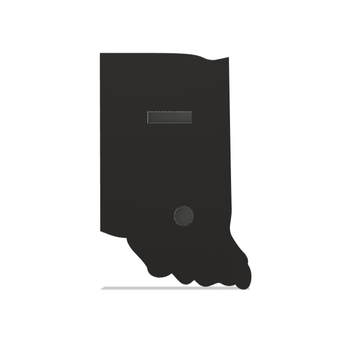3D Printed Indiana Wall Lightbox - United States Product My Custom Designs