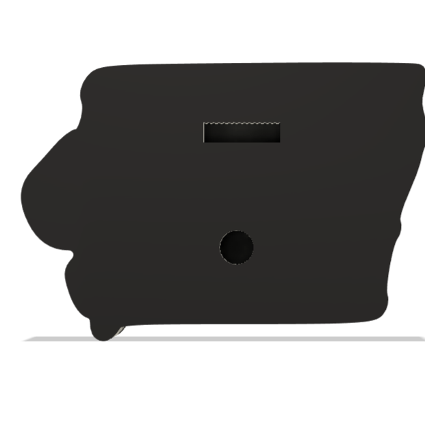 3D Printed Iowa Wall Lightbox - United States Product My Custom Designs