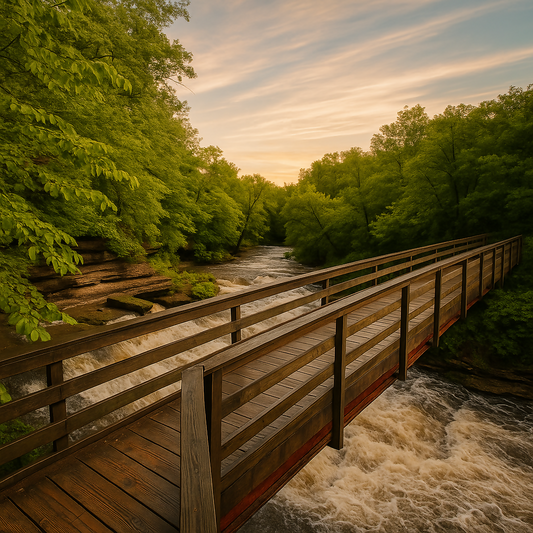 Clifty Falls State Park - Indiana United States - Rendered - Digital File Digital My Custom Designs PDF