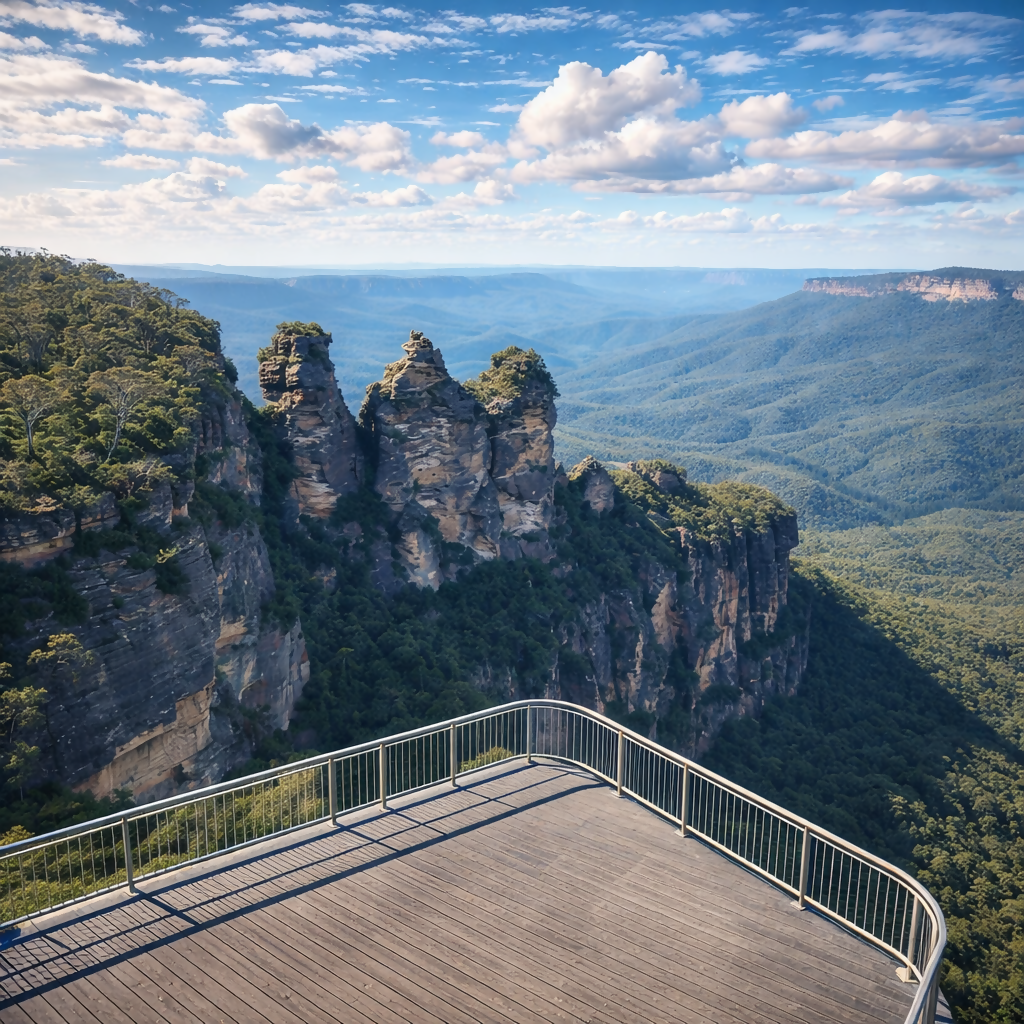 Three Sisters - Blue Mountains - New South Wales - Australia - Rendered - Digital File Digital My Custom Designs PDF