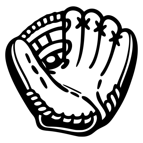 Baseball Glove Silhouette - Digital File - XCS Friendly Digital My Custom Designs PDF