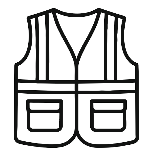 Construction Vest Design - Vector Graphics - Digital File Digital My Custom Designs PDF