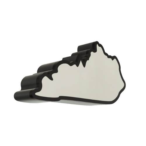 Kentucky Wall Lightbox - United States - 3D Print File - Digital File Digital My Custom Designs
