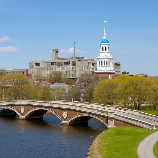 John W. Weeks Bridge - Harvard University (Cambridge) - Massachusetts United States - Rendered - Digital File Digital My Custom Designs PDF
