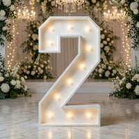 #2 Marquee Number Templates - 3D Projects - Digital File - ZIP File - Digital