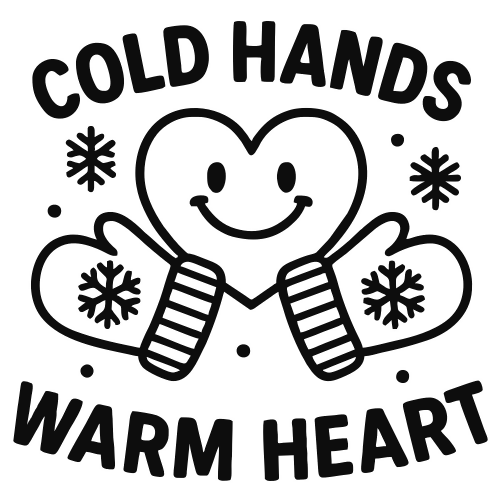 Cold Hands Warm Heart - Digital File - XCS Friendly Digital My Custom Designs PDF