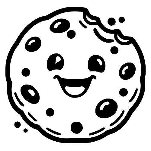 Cartoon Cookie with Smile - Digital File - XCS Friendly Digital My Custom Designs PDF
