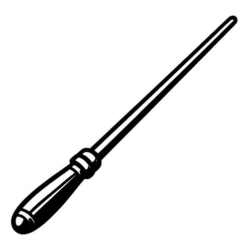 Conductor Baton Sketch - Vector Graphics - Digital File Digital My Custom Designs SVG