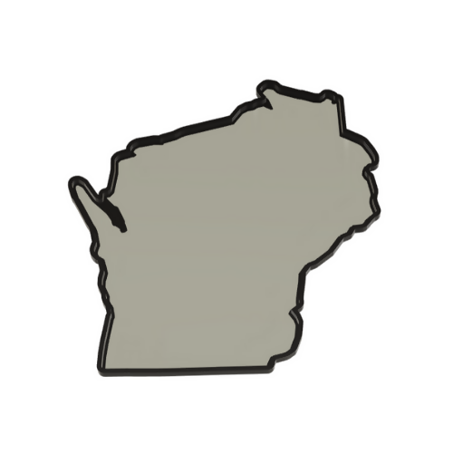 Wisconsin Wall Lightbox - United States - 3D Print File - Digital File Digital My Custom Designs