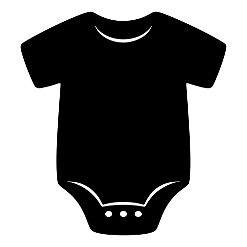 Baby Onesie Silhouette - Vector Graphics - Digital File Digital My Custom Designs PDF